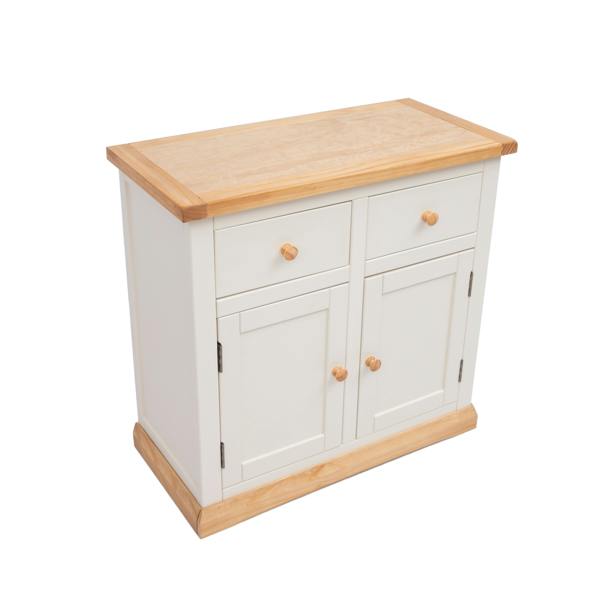 Cabinet Bits Trevi Off White 2 Drawer 2 Door Sideboard Wood Knob