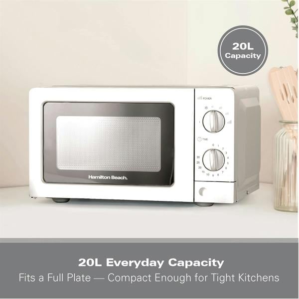 Hamilton Beach 20L Standard Microwave - White