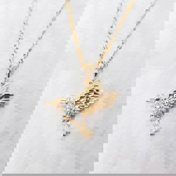 18ct Gold Vermeil Hummingbird Necklace
