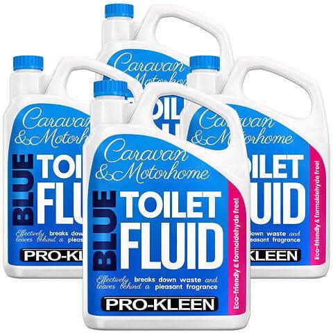 ProKleen Pro-Kleen Blue Toilet Chemical Fluid Solution Cleaner 8L for Caravan and Motorhomes - Eco-Friendly, Formaldehyde Free