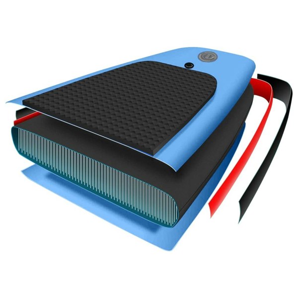 Berkfield Inflatable Stand Up Paddle Board Set Sea Blue 330x76x10 cm