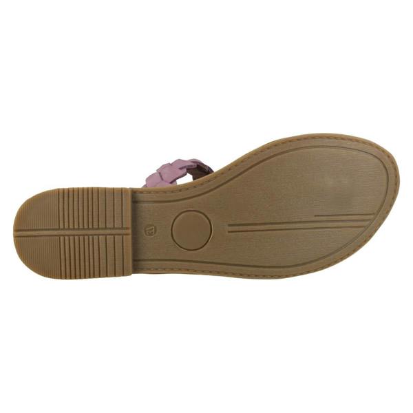 Leather Collection Ladies Leather Collection Braided Toepost Sandals
