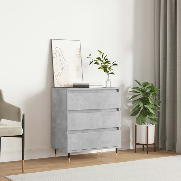 Berkfield Sideboard Concrete Grey 60x35x70 cm Engineered Wood
