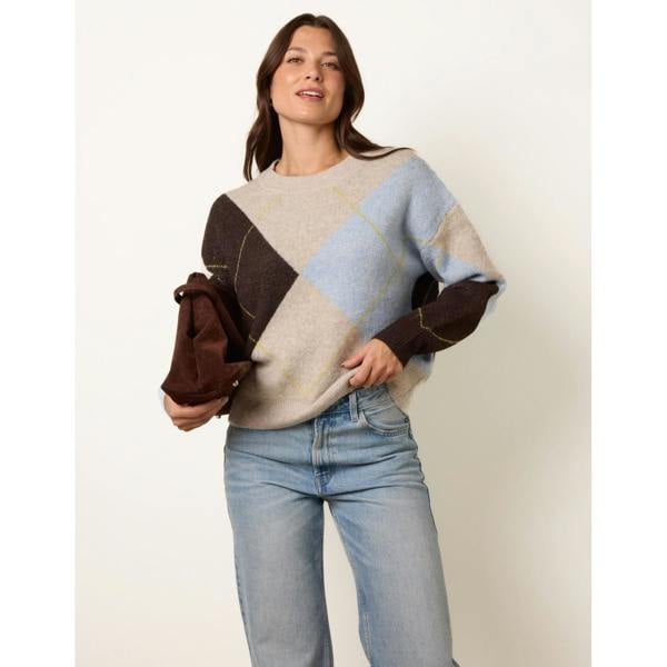 Blue Vanilla Argyle Knit Jumper