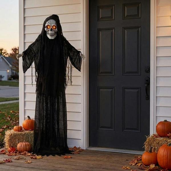 Garden Greatness 6ft Reggie Reaper Animated Halloween Decor