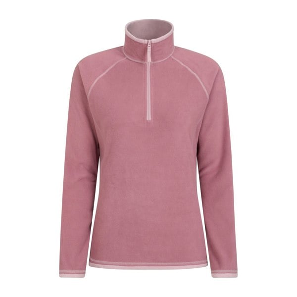 Mountain Warehouse Women's Montana Half Zip Fleece Top - Light Pink