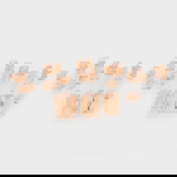 tickit Natural Wooden Stars