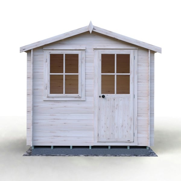Shire Avesbury 8x8 Log Cabin 19mm interlock  Cladding - Best Shed