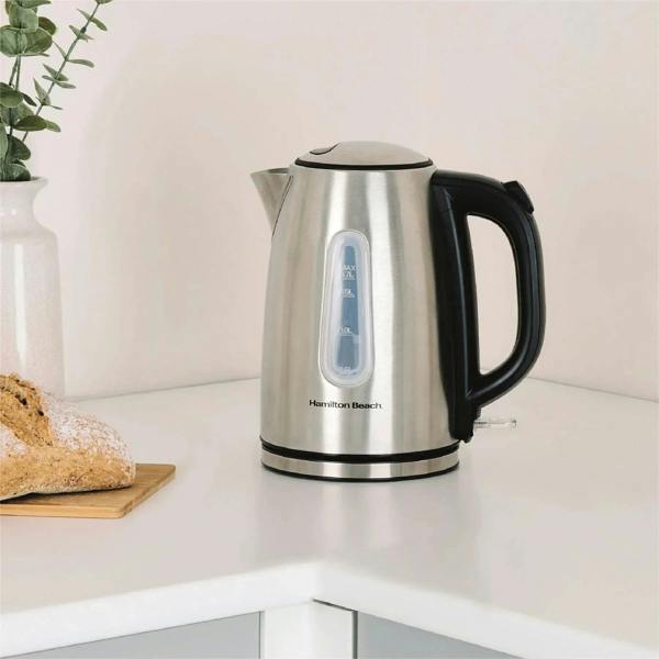 Hamilton Beach Rise Kettle & 4 Slice Toaster Set - Brushed - Hamilton Beach UK