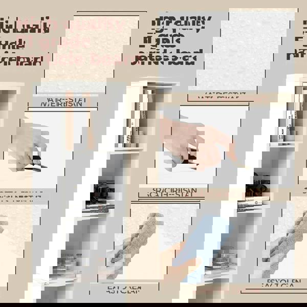 Levede Bookcases Book Shelf Shelving Storage Unit Slim Wood Office Home White