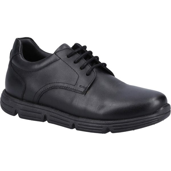 Hush Puppies Adrian SNR Leather Boys's Black Shoes