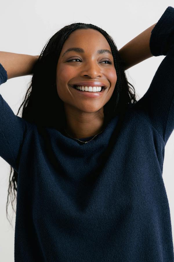 Lily & Me Olive Shirt Jumper Navy