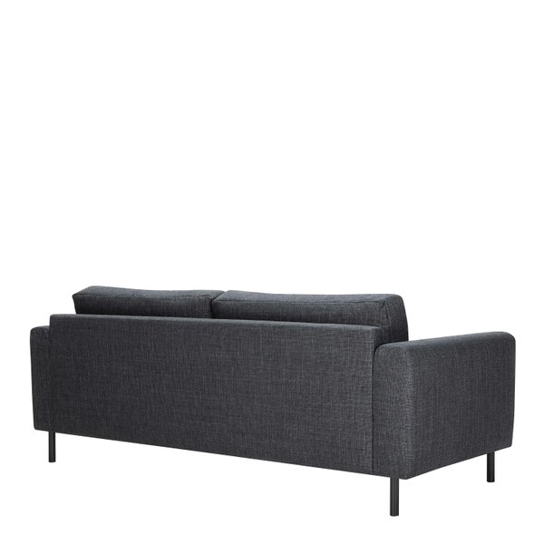 Wyld Haus San Sebastian 3 Seater Sofa Upholstered Dark Grey Fabric