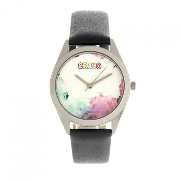 Crayo Graffiti Unisex Watch - Silver/Black - CRACR4001