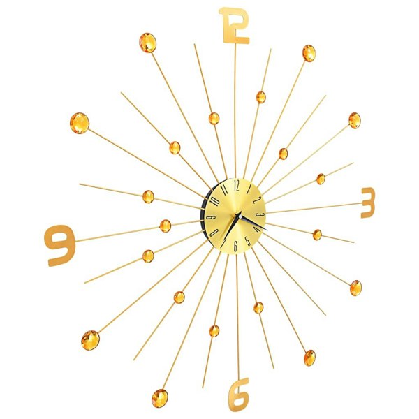 Berkfield Wall Clock Metal 70 cm Golden