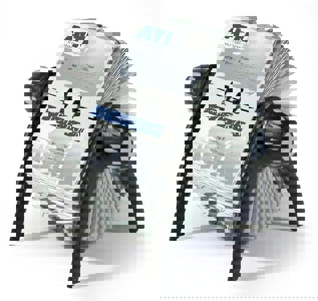 Durable VISIFIX 400 Card Rotary Business Card Holder File | A-Z Index | Black