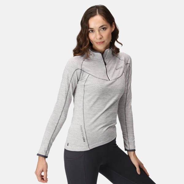 Regatta Yonder Half Zip Women's Quick Drying Running Fleece Top - White