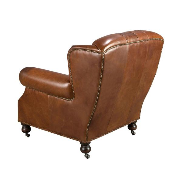 Angel Cerdá Cognac Brown Leather Chester Armchair 5156
