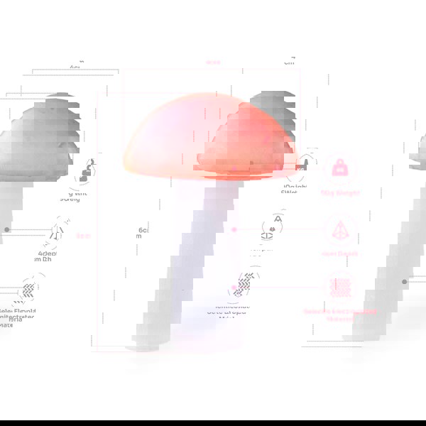 Myga Electroplated Selenite Mushroom (Green/Pink/Purple)