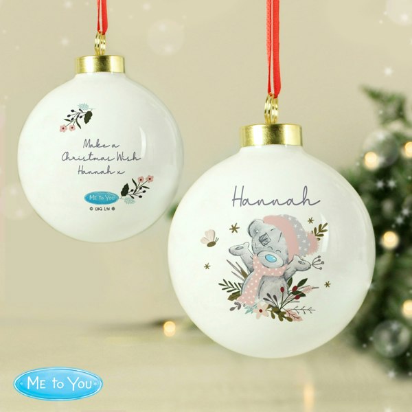 Personalised Memento Company Personalised Me to You Cosy Winter Bauble