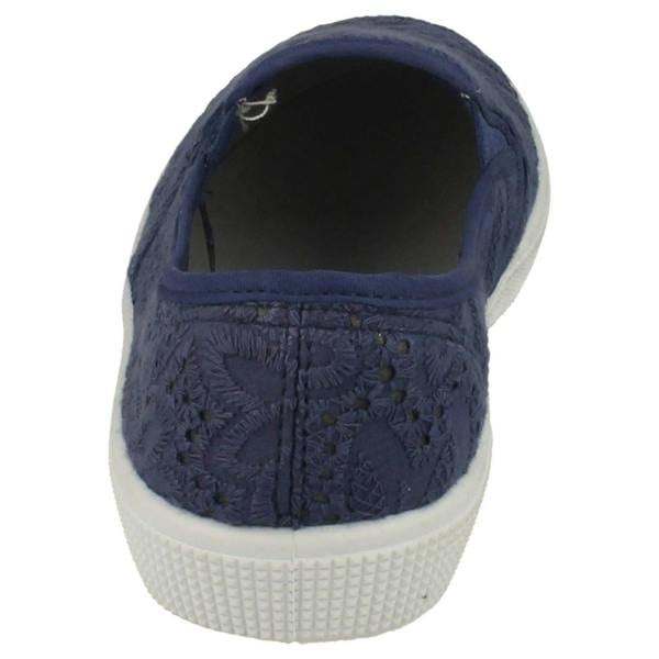 Spot On Ladies Spot On Slip On Plimsolls