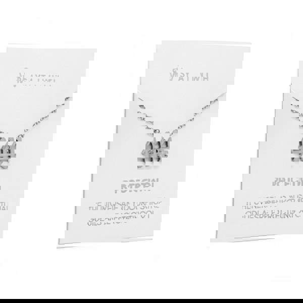 Say It With Angel Number Necklace - Silver 444