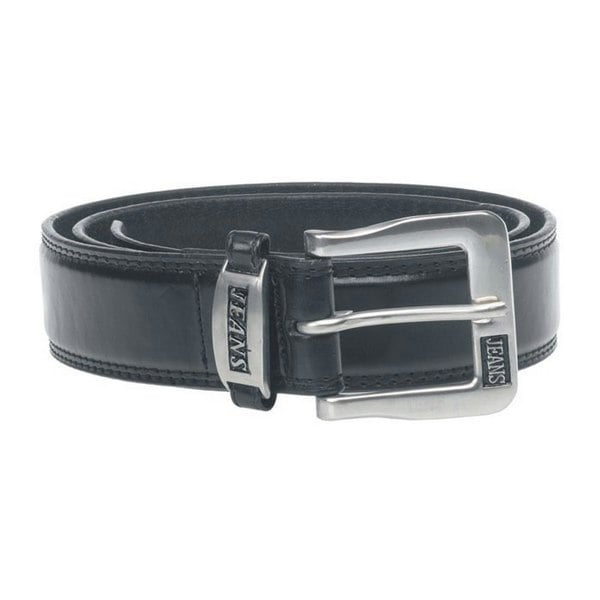 Duke Mens D555 Kenny Bonded Leather Waist Belt - Black