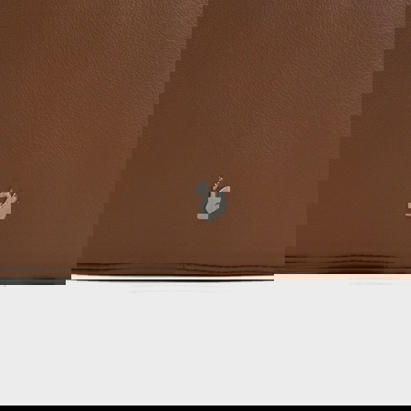 Assots London 'AVON' Tan Soft Nappa Full Grain Real Leather Crossbody Bag