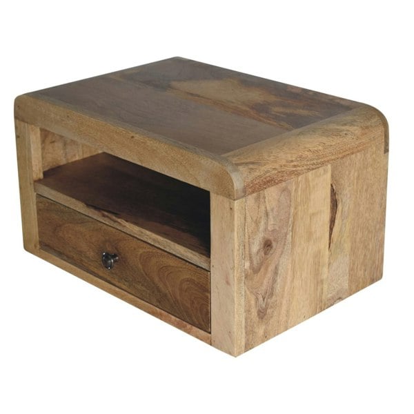 Artisan Furniture Chunky Oak-ish Floating Bedside