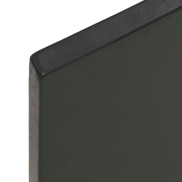 Berkfield Bathroom Countertop Dark Grey 40x40x2 cm Treated Solid Wood