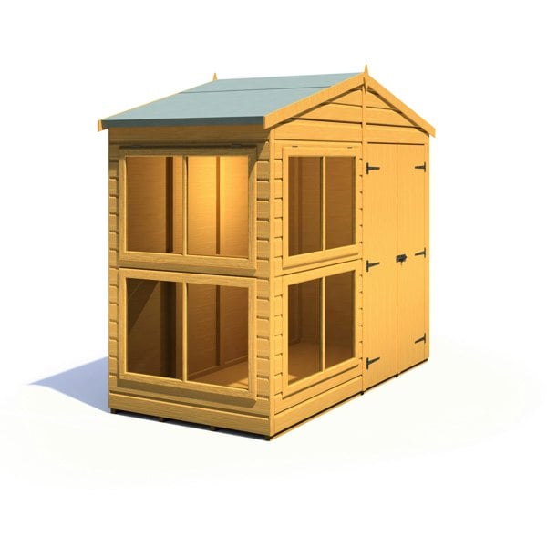 8x4 Sunhut Potting Shed with double doors - Best Shed