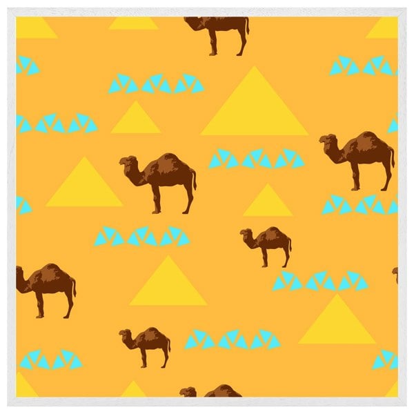 Benjamin Tate Design Camels & pyramids (Picture Frame)