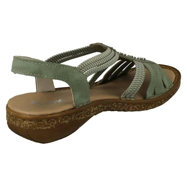 Rieker Ladies Rieker Casual Strappy Slip On Sandals 62855