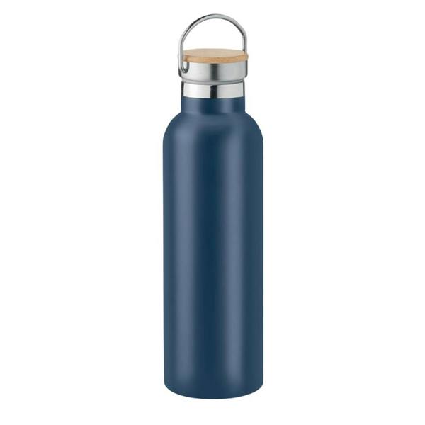 MidOcean Helsinki Medium Bamboo 750ml Flask - French Navy - 
