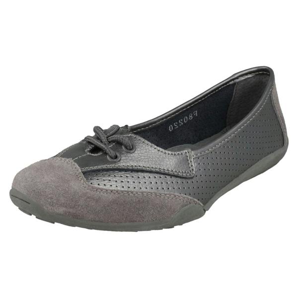 Down to Earth Ladies Down To Earth Flat Comfort Ballerinas