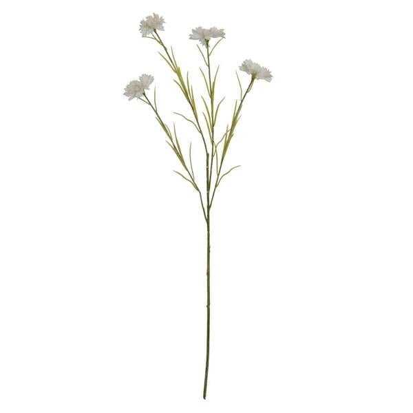 Wyld Haus Set fo 3 Artificial Flowers White Cornflower Stems
