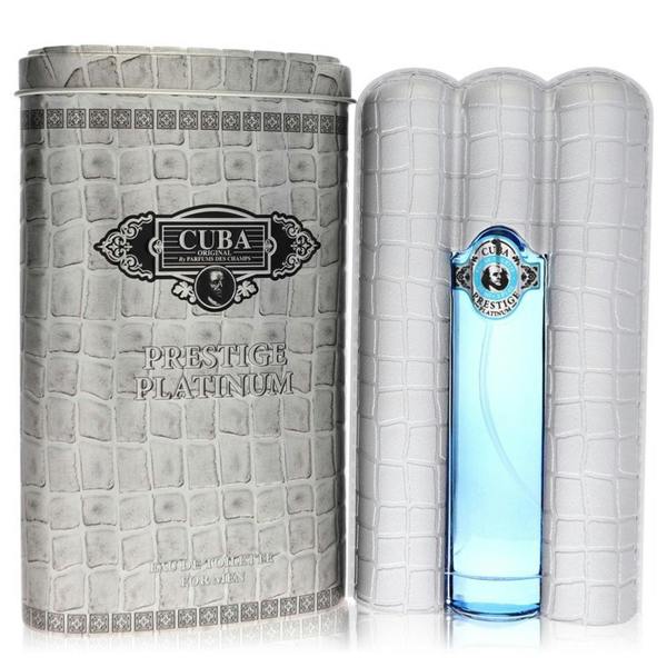 Fragluxe Cuba Prestige Platinum by Fragluxe Eau De Toilette Spray 1.17 oz for Men 35 ml
