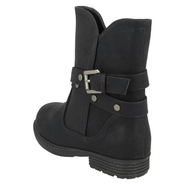 Spot On Girls Spot On Ankle Boots With Buckle Design
