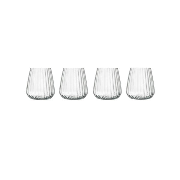 Luigi Bormioli: Optica Stemless Wine Glasses 450ML - 4 Pack