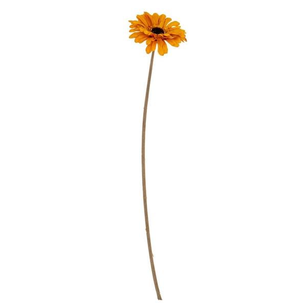 Wyld Haus Set of 3 Artificial Flowers Orange Gerbera Stems