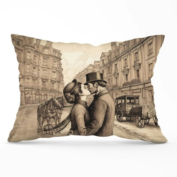 Warren Reed Sharing A Kiss Cushions