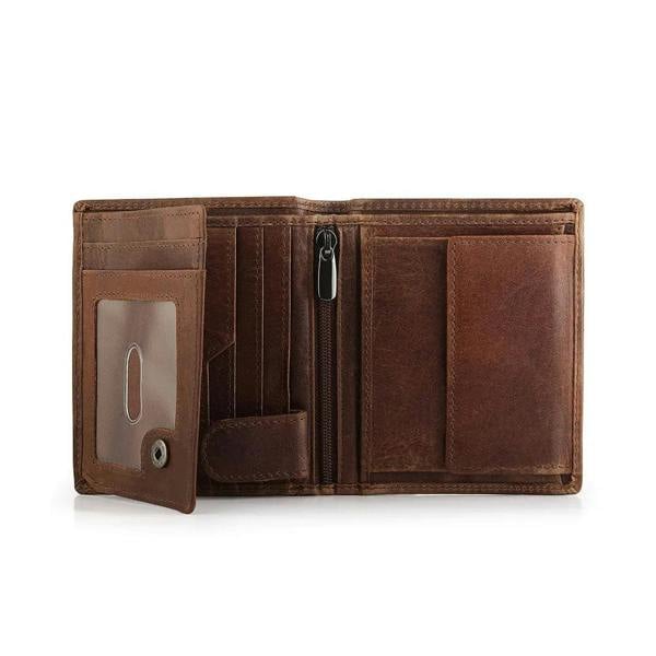PRIMEHIDE Leather Wallet with Coin Pocket - Alexander Alperto