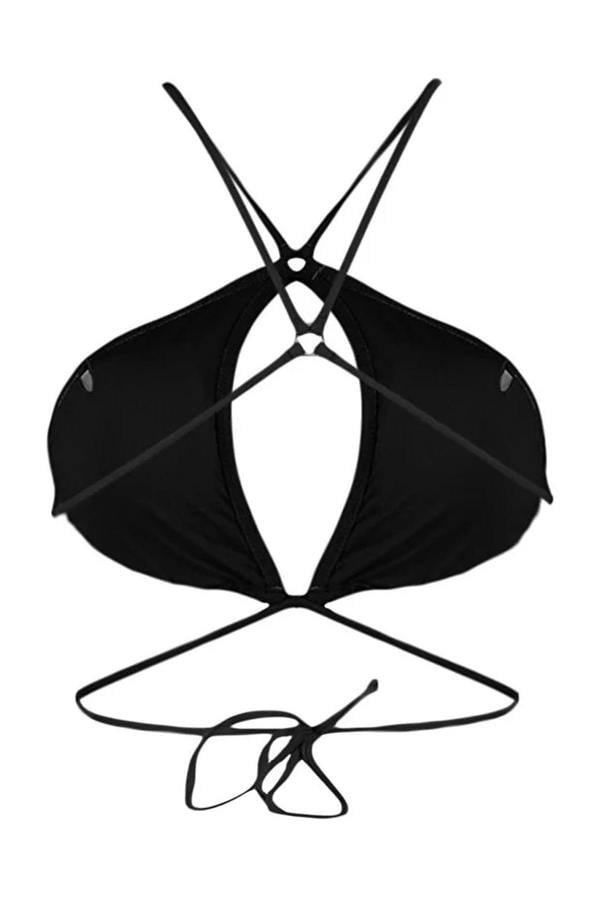 WOVCOR Halter Neck Bikini Top with Accessories