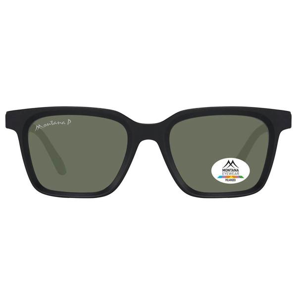 Montana Sunglasses MP58 A Matte Black Green Polarized