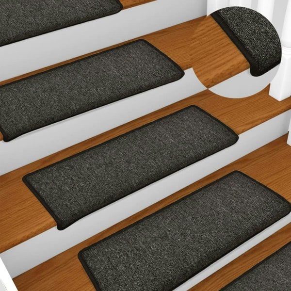 Berkfield Carpet Stair Treads 15 pcs 65x21x4 cm Anthracite