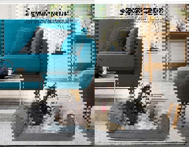 Skylos Orthopedic Pet Calming Bed Extra Large Foam Plush Dog Nest Mattress Mat