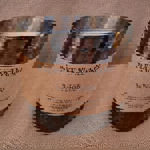 2 wick candle in black dimpled tin