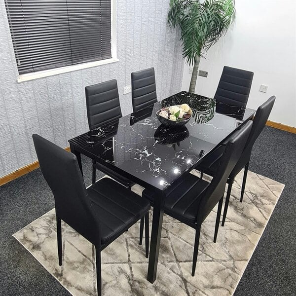Kosy Koala Dining Table Set with 6 Chairs Dining Room, and Kitchen table set of 6