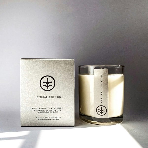 Ethical Bedding Natural Cologne Soy Candle