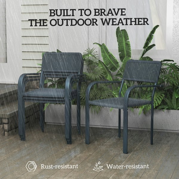 Resin Rattan Dining Set